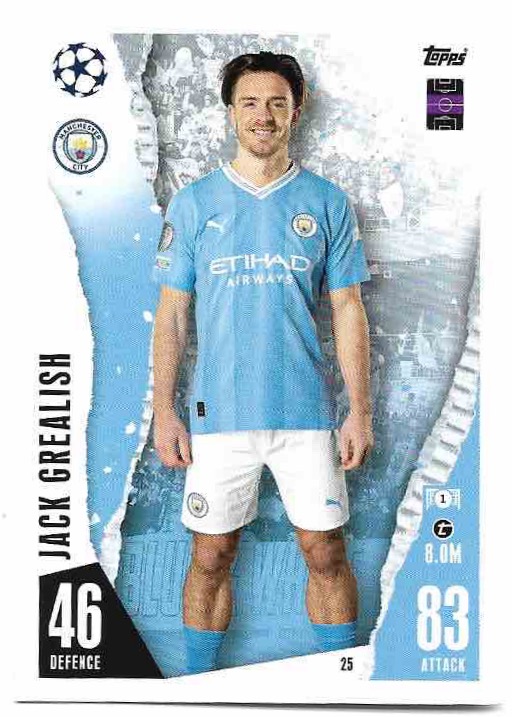 JACK GREALISH 23-24 Match Attax UCL