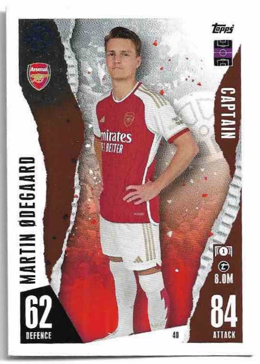 Captain MARTIN ODEGAARD 23-24 Match Attax UCL