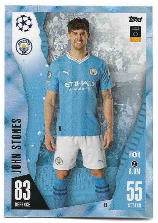 Crystal JOHN STONES 23-24 Match Attax UCL