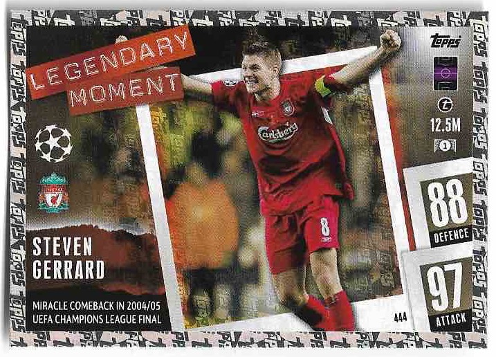 Legendary Moments STEVEN GERRARD 23-24 Match Attax UCL