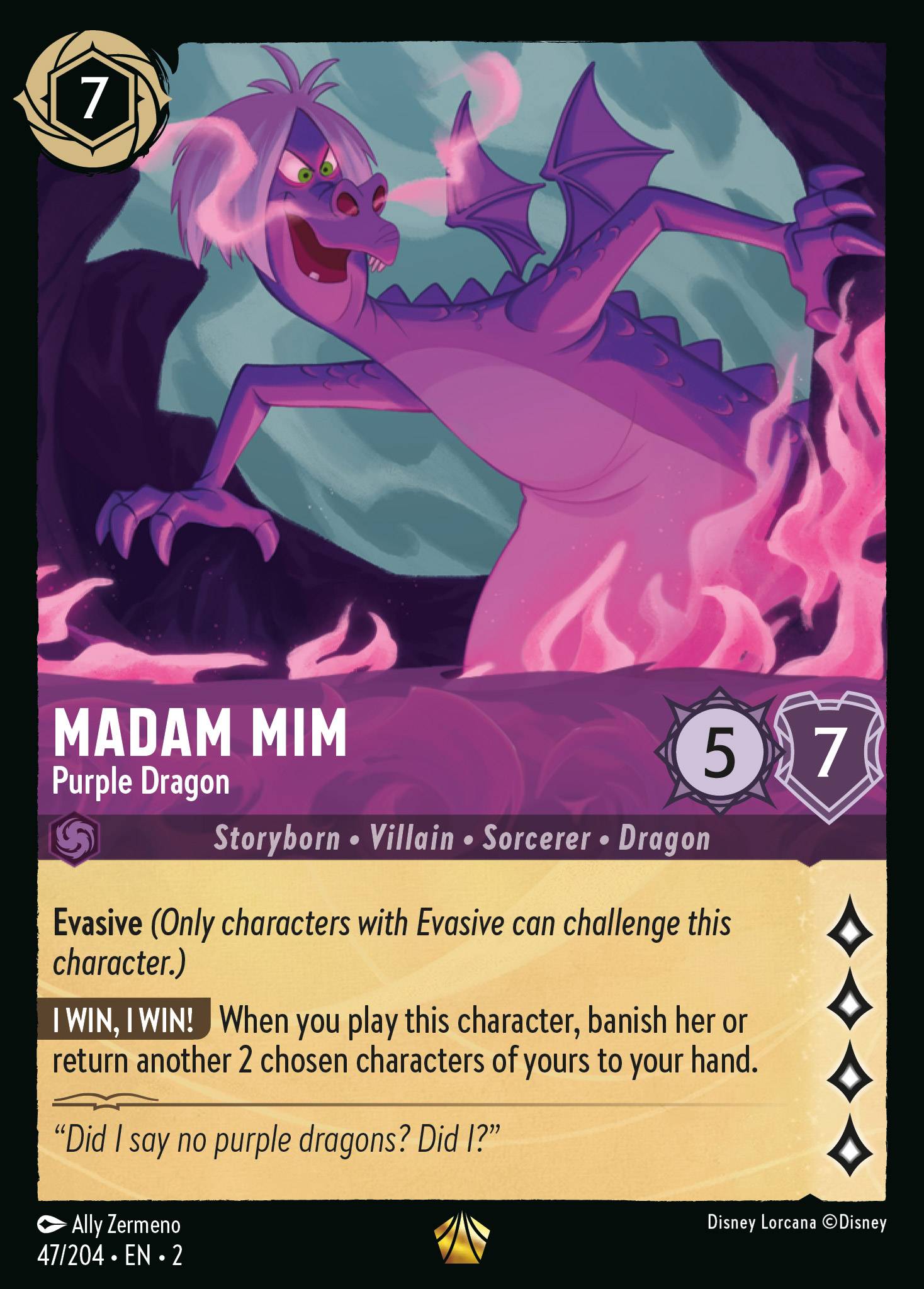 MADAM MIM - Purple Dragon