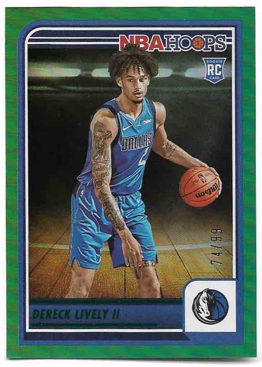 Rookie Green DERECK LIVELY II 23-24 Panini Hoops Basketball /99