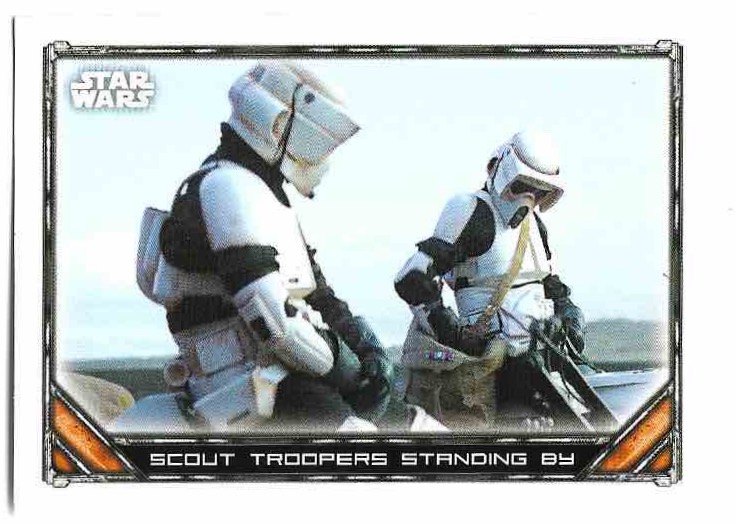 SCOUT TROOPERS STANDING BY 2022 Topps Mandalorian Star Wars