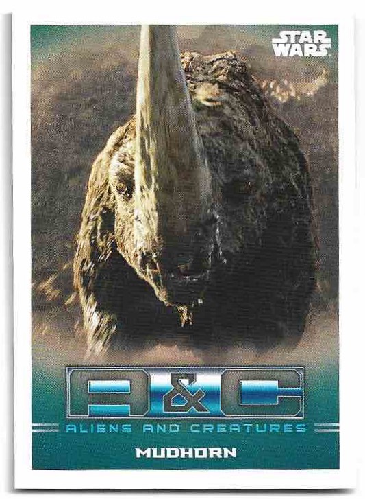 Aliens and Creatures MUDHORN 2022 Topps Mandalorian Star Wars