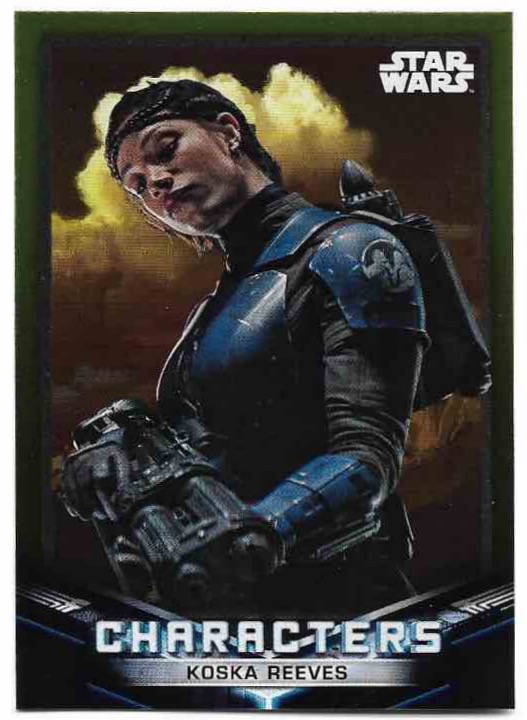 Yellow Foil Characters KOSKA REEVES 2022 Topps Mandalorian Star Wars