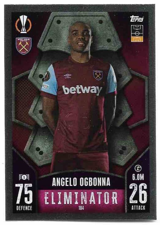 Eliminator ANGELO OGBONNA 23-24 Match Attax UCL