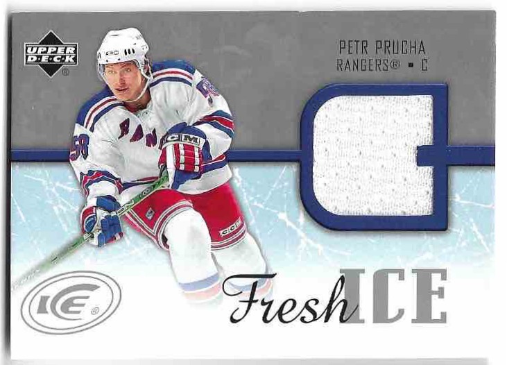 Rookie Jersey Fresh Ice PETR PRŮCHA 05-06 UD Ice