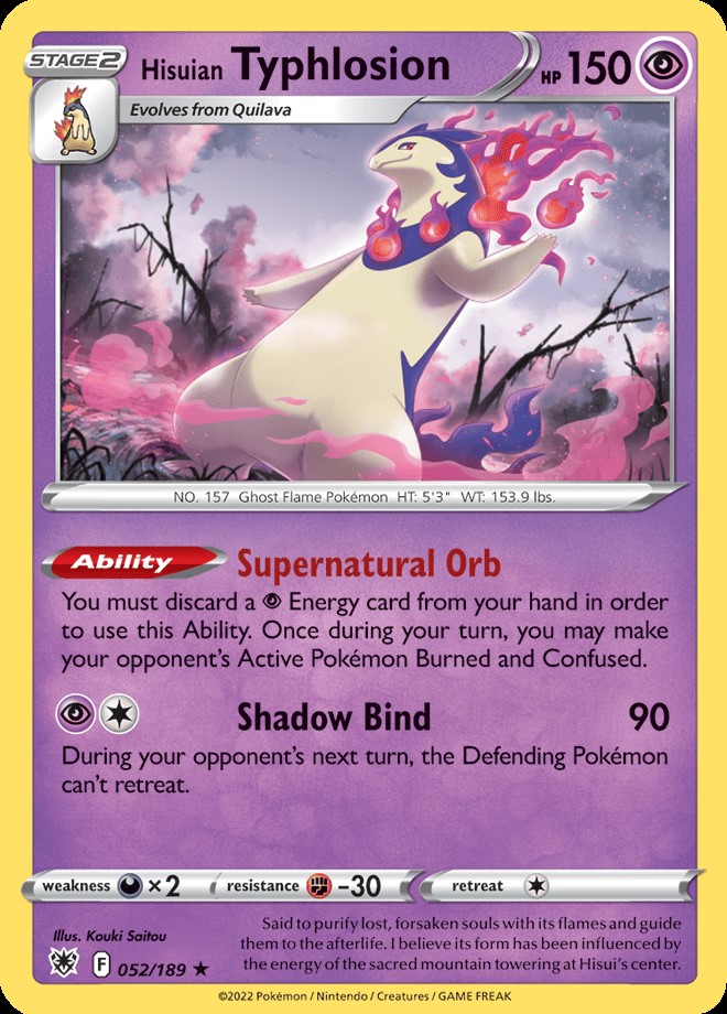 Reverse Holo - Hisuian TYPHLOSION