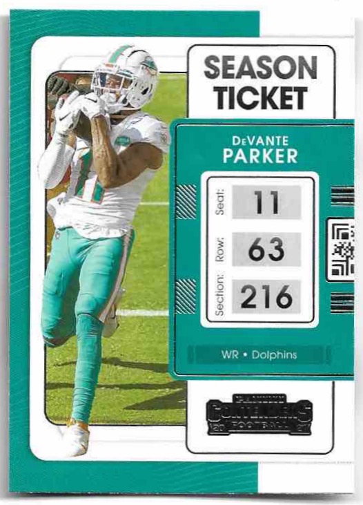 DEVANTE PARKER 2021 Panini Contenders Football