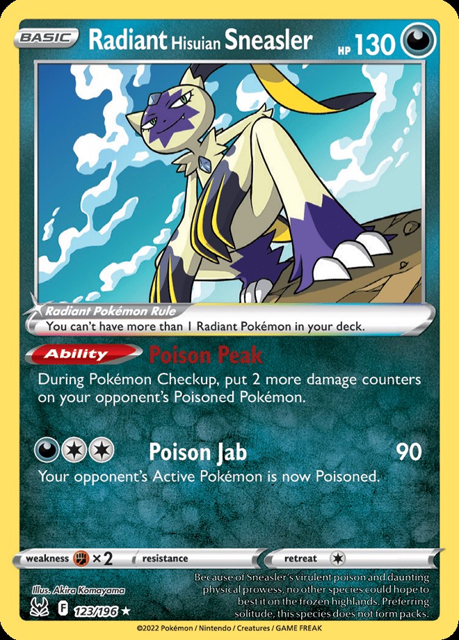 Ultra Rare - Radiant Hisuian SNEASLER