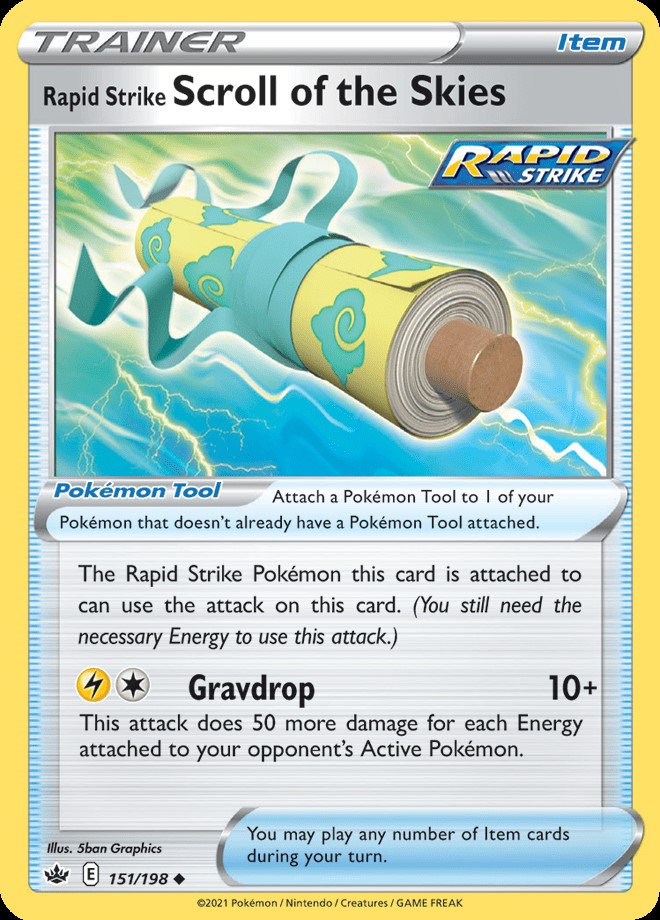 Reverse Holo - Trainer - Rapid Strike SCROLL OF THE SKIES