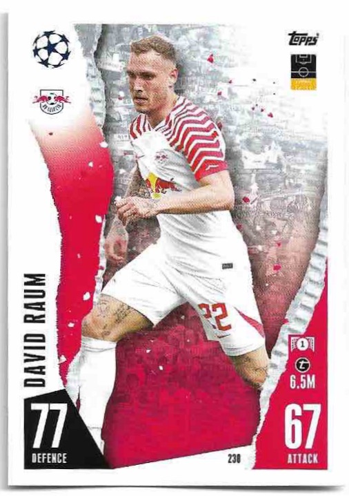 DAVID RAUM 23-24 Match Attax UCL