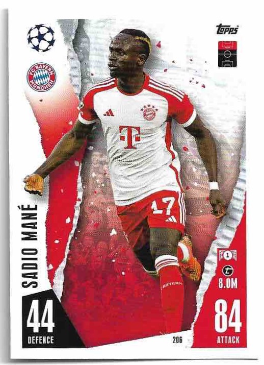 SADIO MANE 23-24 Match Attax UCL