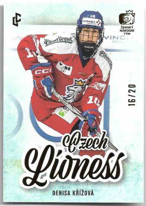 Gold Czech Lioness DENISA KŘÍŽOVÁ 23-24 Legendary Cards Expectations Road to Prague /20