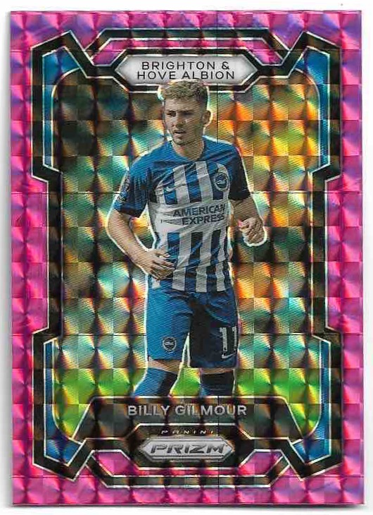 Pink Mosaic Prizm BILLY GILMOUR 23-24 Panini Prizm Premier League