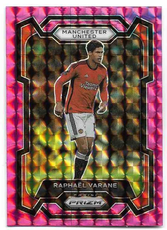 Pink Mosaic Prizm RAPHAEL VARANE 23-24 Panini Prizm Premier League