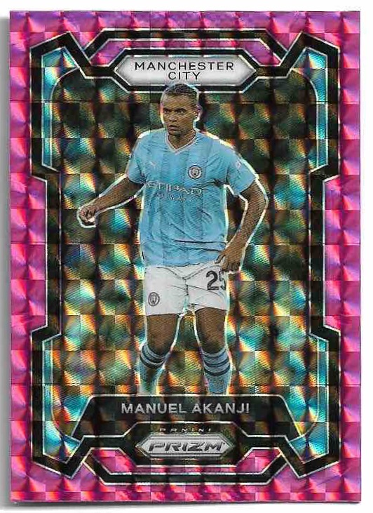 Pink Mosaic Prizm MANUEL AKANJI 23-24 Panini Prizm Premier League