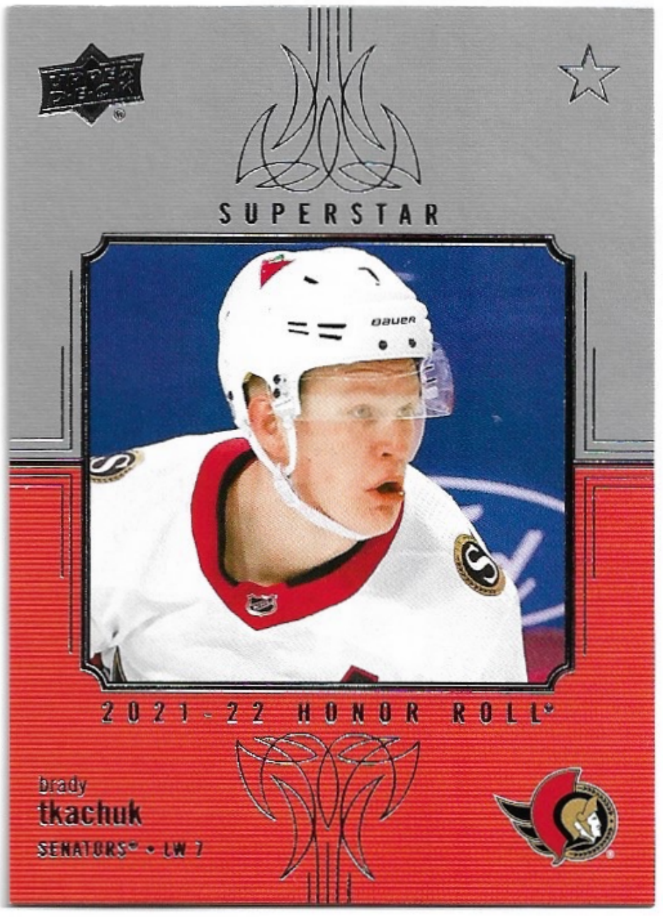 Honor Roll BRADY TKACHUK 21-22 UD Series 1