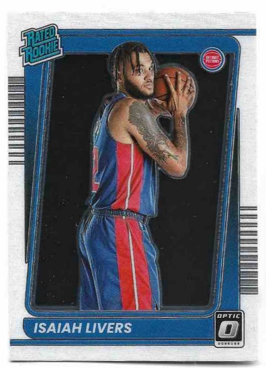 Rated Rookie ISAIAH LIVERS 21-22 Panini Donruss Optic Basketball