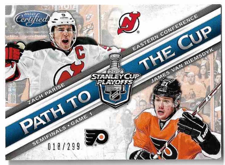 Semifinals Path to the Cup ZACH PARISE/JAMES VAN RIEMSDYK 12-13 Panini Certified Hockey /299