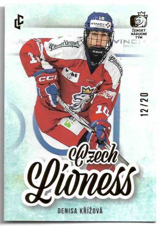 Gold Czech Lioness DENISA KŘÍŽOVÁ 23-24 Legendary Cards Expectations Road to Prague /20