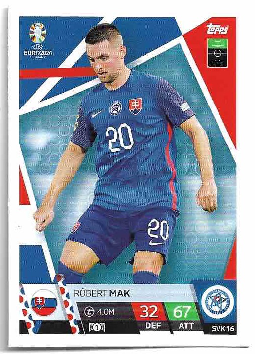 ROBERT MAK 2024 EURO Match Attax