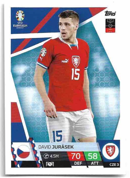 DAVID JURÁSEK 2024 EURO Match Attax