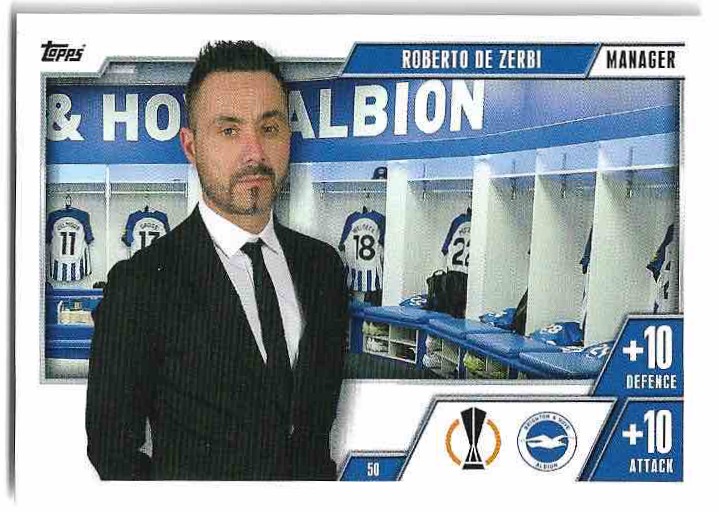 Manager ROBERTO DE ZERBI 23-24 Match Attax Extra UCL