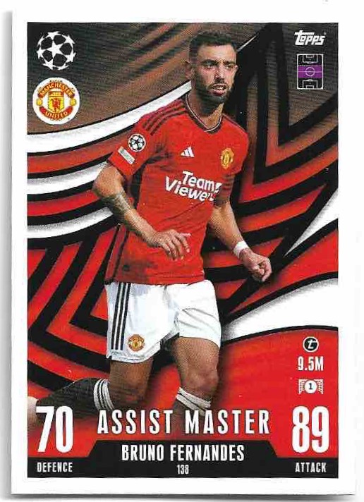 Assist Master BRUNO FERNANDES 23-24 Match Attax Extra UCL