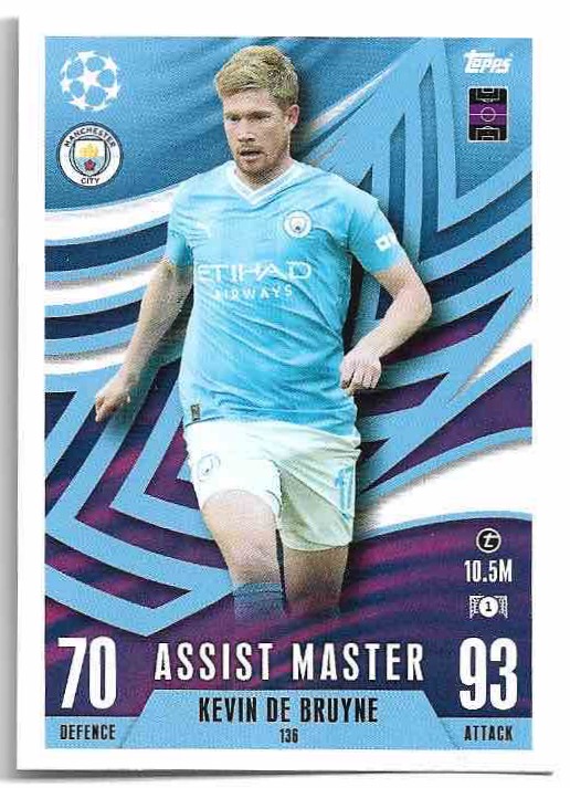 Assist Master KEVIN DE BRUYNE 23-24 Match Attax Extra UCL