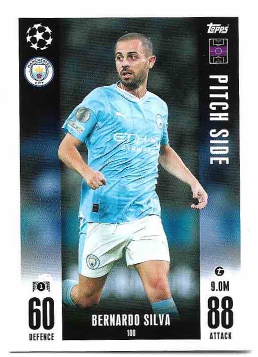 Pitch Side BERNARDO SILVA 23-24 Match Attax Extra UCL