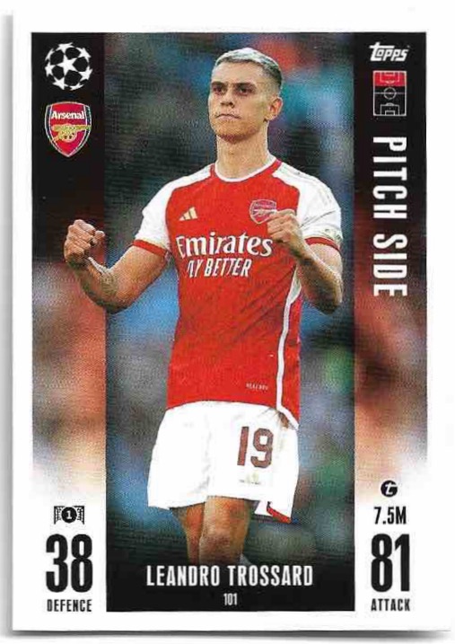 Pitch Side LEANDRO TROSSARD 23-24 Match Attax Extra UCL