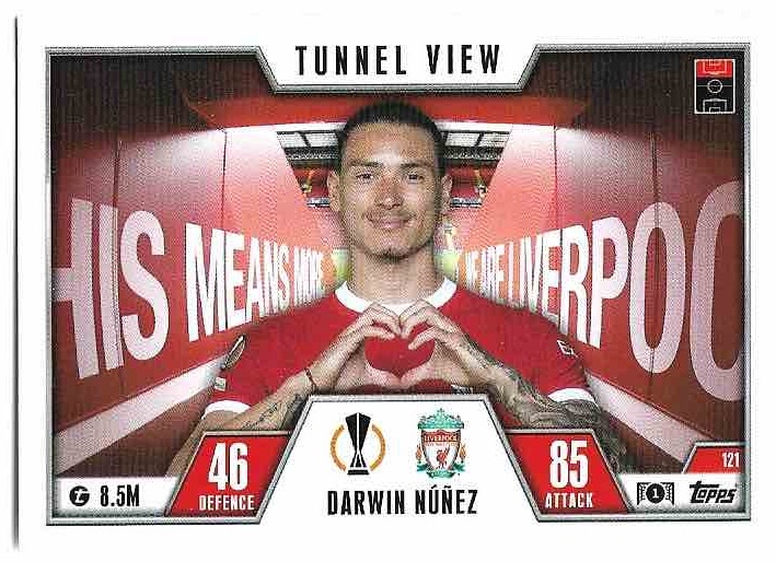 Tunnel View DARWIN NUNEZ 23-24 Match Attax Extra UCL