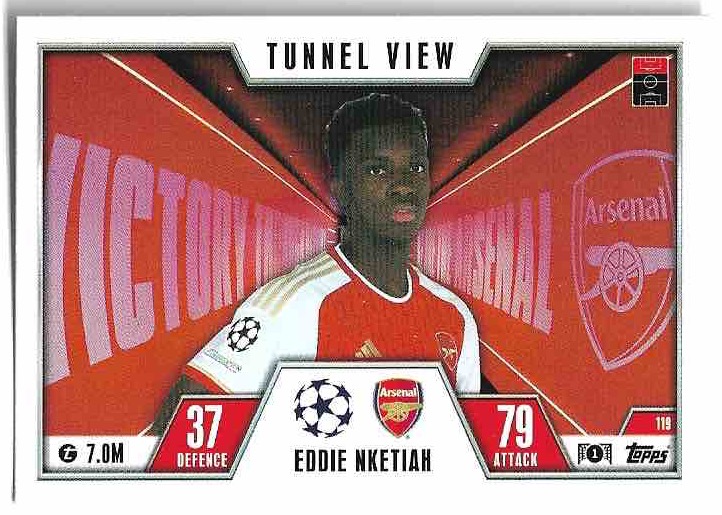 Tunnel View EDDIE NKETIAH 23-24 Match Attax Extra UCL