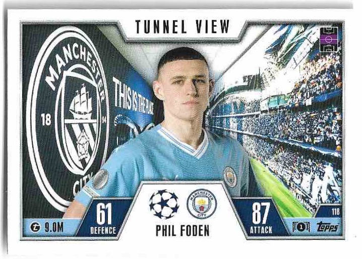 Tunnel View PHIL FODEN 23-24 Match Attax Extra UCL