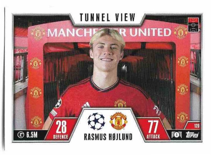 Tunnel View RASMUS HOJLUND 23-24 Match Attax Extra UCL