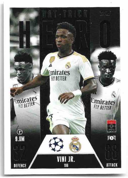 Hat-Trick Hero VINI JR. 23-24 Match Attax Extra UCL