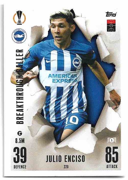 Breakthrough Baller JULIO ENCISO 23-24 Match Attax Extra UCL