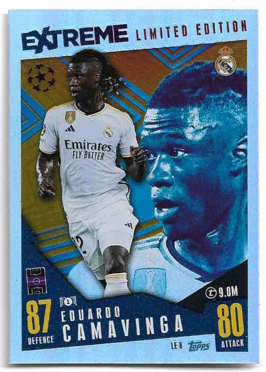 Limited Edition Extreme EDUARDO CAMAVINGA 23-24 Match Attax Extra UCL