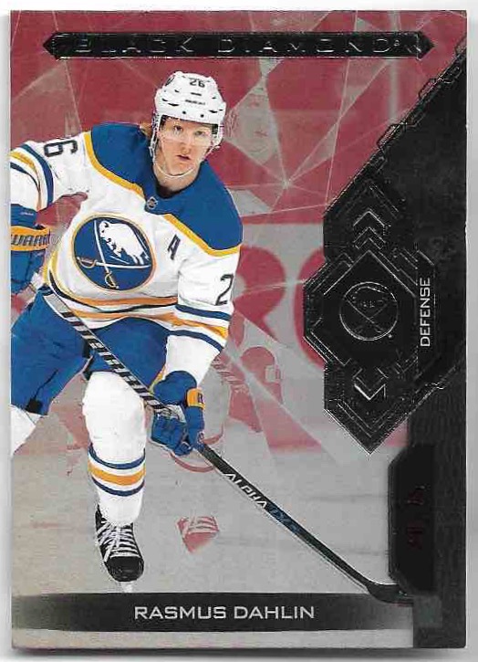Red RASMUS DAHLIN 22-23 UD Black Diamond /75