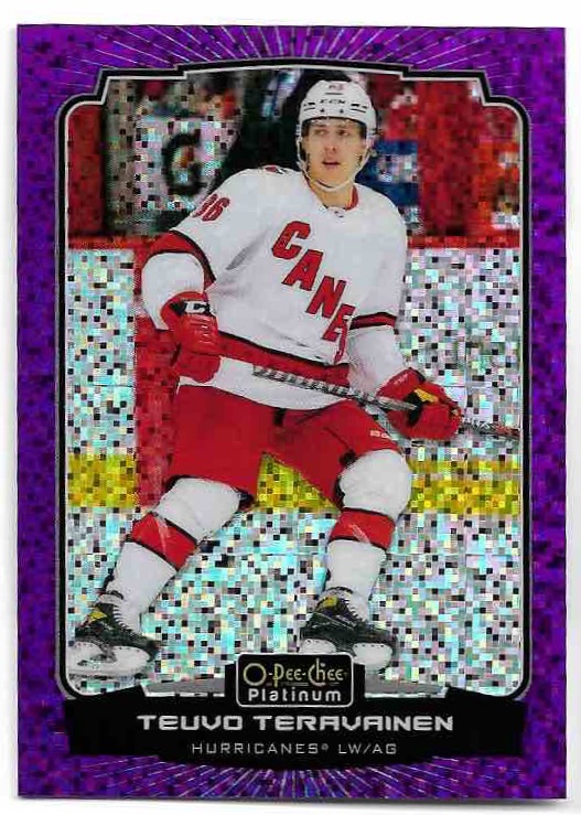 Violet Pixels TEUVO TERAVAINEN 22-23 UD O-Pee-Chee OPC Platinum /299
