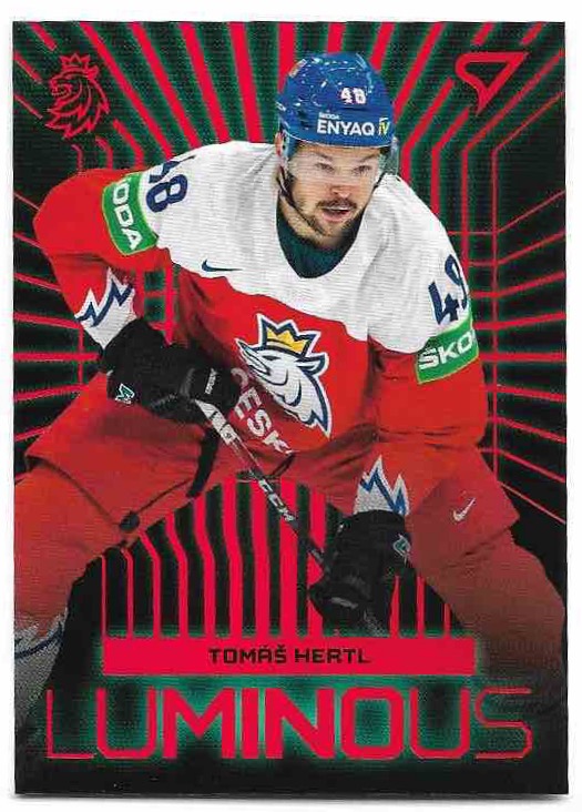 Red Luminous TOMÁŠ HERTL 2024 SportZoo Hokejové Česko