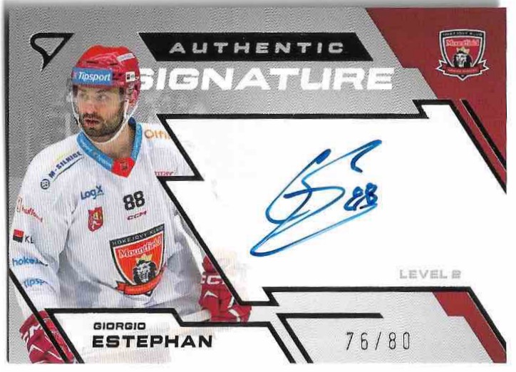Auto Authentic Signature GIORGIO ESTEPHAN 23-24 SportZoo ELH Serie 2 /80