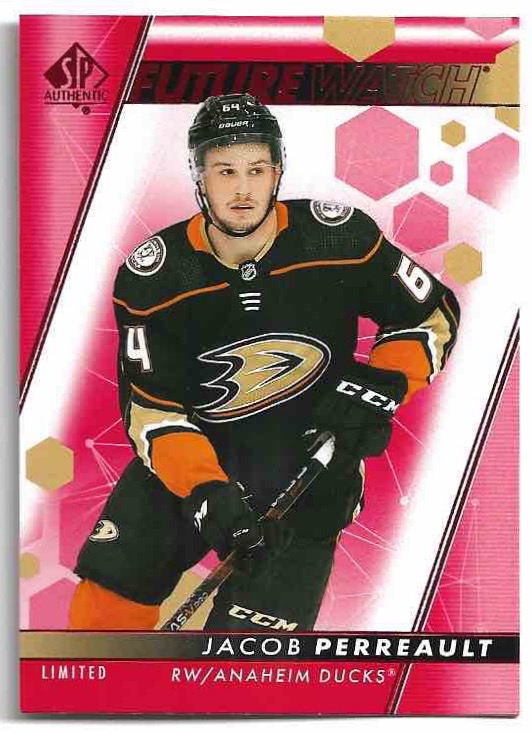 Rookie Limited Red Future Watch JACOB PERREAULT 22-23 UD SP Authentic