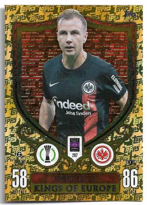 Kings of Europe MARIO GOTZE 23-24 Match Attax Extra UCL