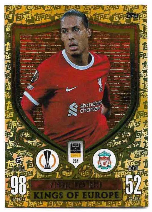 Kings of Europe VIRGIL VAN DIJK 23-24 Match Attax Extra UCL