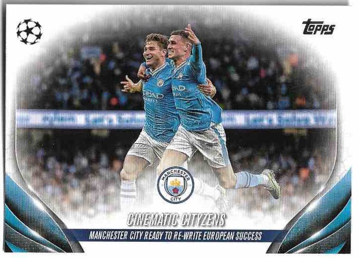 CINEMATIC CITYZENS ALVAREZ/FODEN 23-24 Topps UEFA Club Competitions