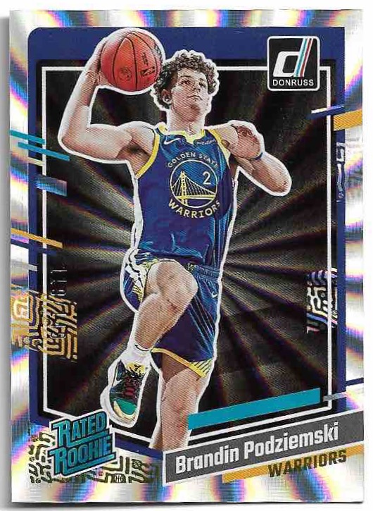 Laser Holo Rated Rookie BRANDIN PODZIEMSKI 23-24 Panini Donruss Basketball /149