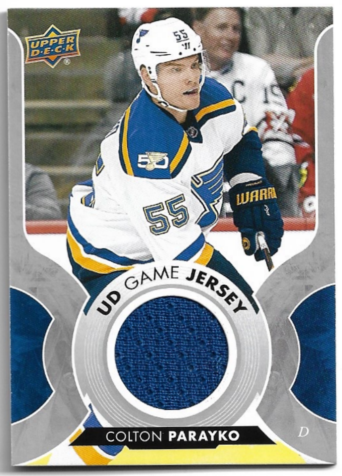 UD Game Jersey COLTON PARAYKO 17-18 UD Series 1
