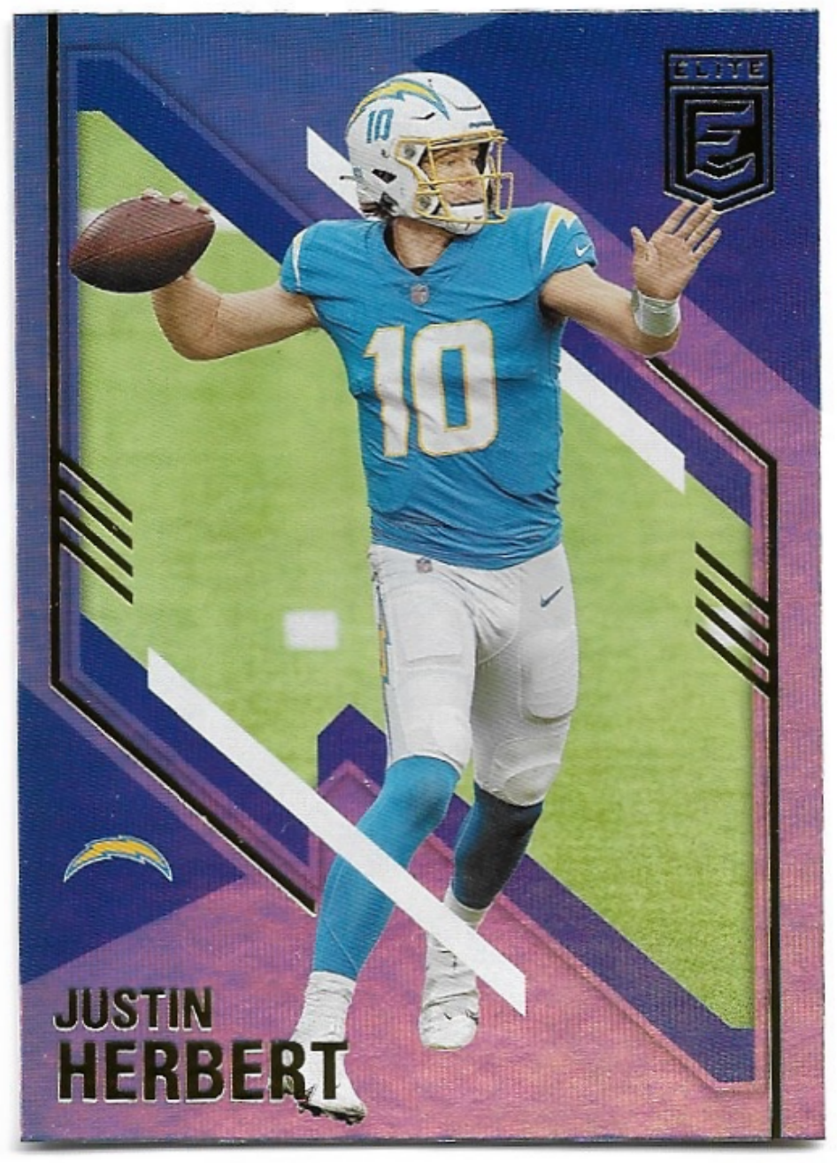 JUSTIN HERBERT 2021 Panini Donruss Elite Football